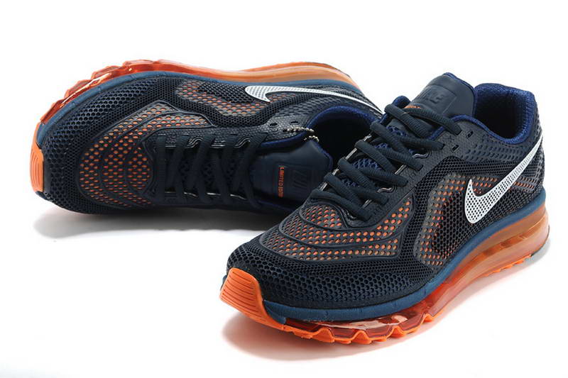 Nike Air Max 2014 KPU mens Shoes Dark blue White Orange (1)